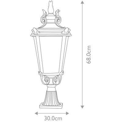 Elstead Lighting Baltimore lampa stojąca zewnętrzna 1x60 W postarzany brąz BT3-L