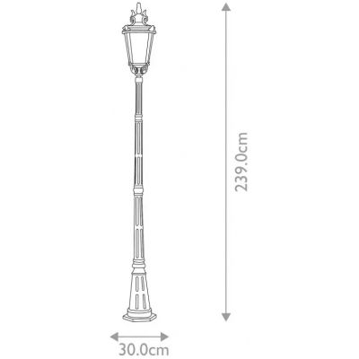 Elstead Lighting Baltimore lampa stojąca zewnętrzna 1x60 W postarzany brąz BT5-L