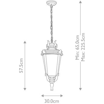 Elstead Lighting Baltimore lampa wisząca 1x60 W postarzany brąz BT8-L