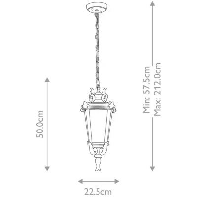 Elstead Lighting Baltimore lampa wisząca 1x60 W postarzany brąz BT8-M