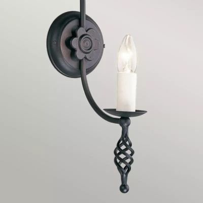 Elstead Lighting Belfry kinkiet 1x60 W czarny BY1-BLACK
