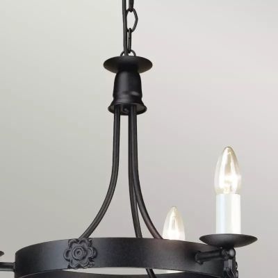 Elstead Lighting Belfry lampa wisząca 3x60 W czarna BY3-BLACK