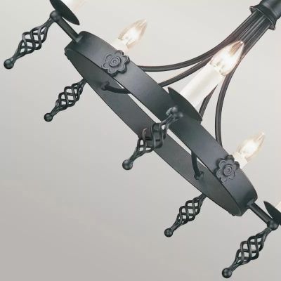 Elstead Lighting Belfry lampa wisząca 5x60 W czarna BY5-BLACK