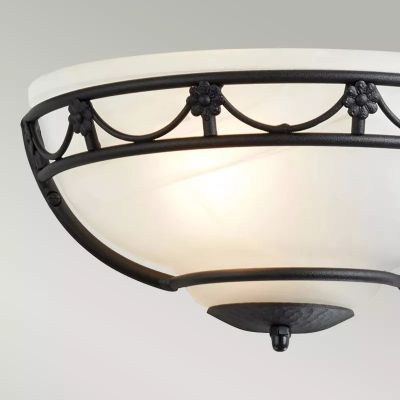 Elstead Lighting Carisbrooke kinkiet 1x60 W czarny CB-WU-BLACK