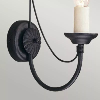 Elstead Lighting Carisbrooke kinkiet 1x60 W czarny CB1-BLACK