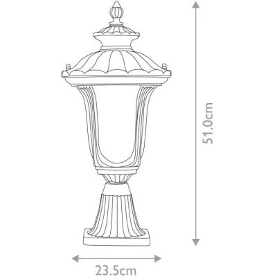 Elstead Lighting Chicago lampa stojąca zewnętrzna 1x60 W teksturowana czerń CC3-S-BK
