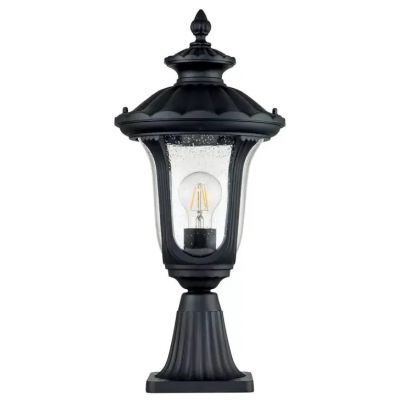 Elstead Lighting Chicago lampa stojąca zewnętrzna 1x60 W teksturowana czerń CC3-S-BK