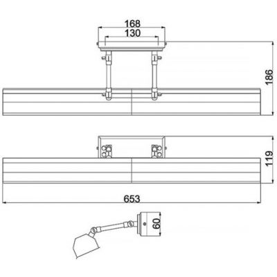 Elstead Lighting Chawton kinkiet 4x40 W mosiądz postarzany CHAWTON-PLL-AB