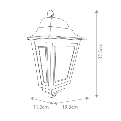 Elstead Lighting Deco Lane kinkiet zewnętrzny 1x60 W czarny DECO-LANE7-BLACK