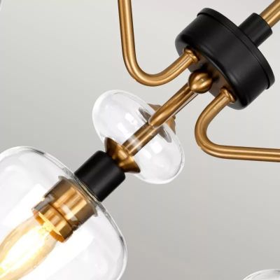 Elstead Lighting Armand lampa podsufitowa 3x40 W czarna-postarzany mosiądz DL-ARMAND-SF3-AB