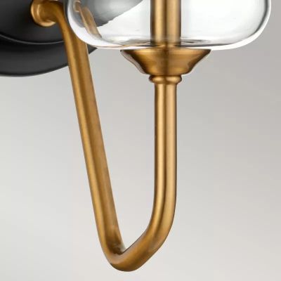 Elstead Lighting Armand kinkiet 1x40 W czarny-mosiądz DL-ARMAND1-AB