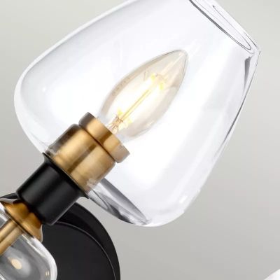 Elstead Lighting Armand kinkiet 2x40 W czarny-postarzany mosiądz DL-ARMAND2-AB
