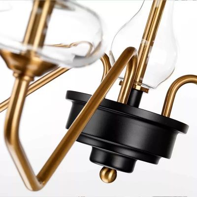 Elstead Lighting Armand lampa wisząca 3x40 W czarna-postarzany mosiądz DL-ARMAND3-AB