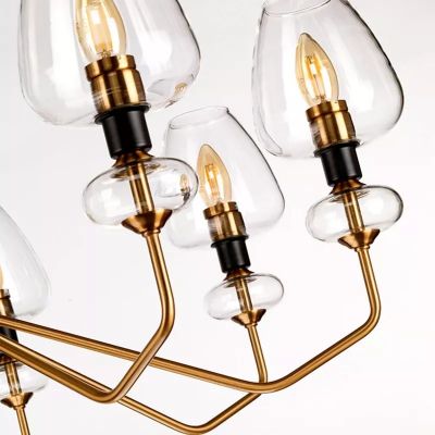 Elstead Lighting Armand lampa wisząca 8x40 W czarna-postarzany mosiądz DL-ARMAND8-AB