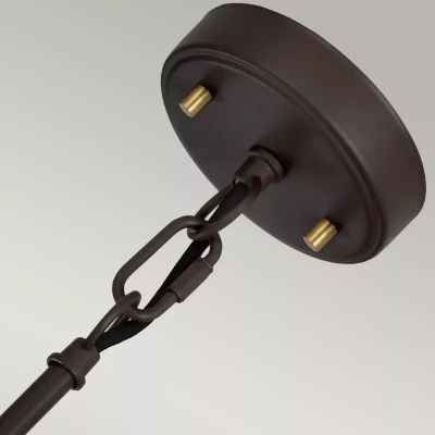 Elstead Lighting Corona lampa wisząca 2x60 W ciemno brązowy/postarzany mosiądz DL-CORONA-2P-BAB