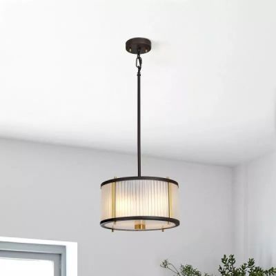 Elstead Lighting Corona lampa wisząca 2x60 W ciemno brązowy/postarzany mosiądz DL-CORONA-2P-BAB