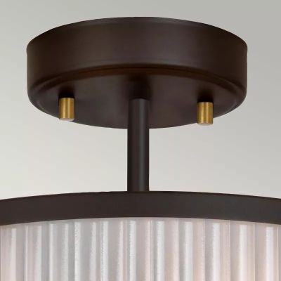 Elstead Lighting Corona lampa wisząca 2x60 W ciemno brązowy/postarzany mosiądz DL-CORONA-2P-BAB
