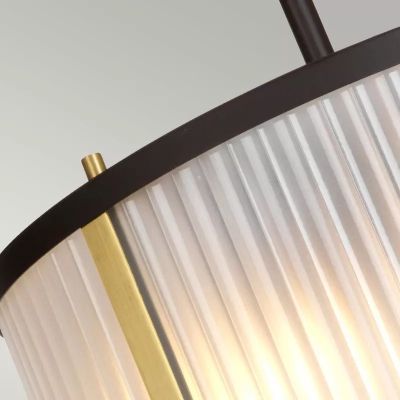 Elstead Lighting Corona lampa wisząca 2x60 W ciemno brązowy/postarzany mosiądz DL-CORONA-2P-BAB