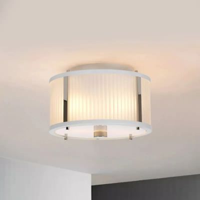 Elstead Lighting Corona lampa wisząca 2x60 W polerowany nikiel/satynowa biel DL-CORONA-2P-WPN