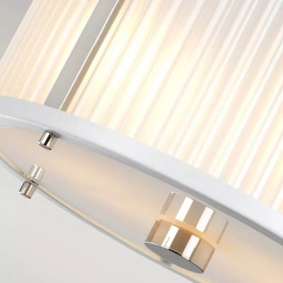 Elstead Lighting Corona lampa wisząca 2x60 W polerowany nikiel/satynowa biel DL-CORONA-2P-WPN