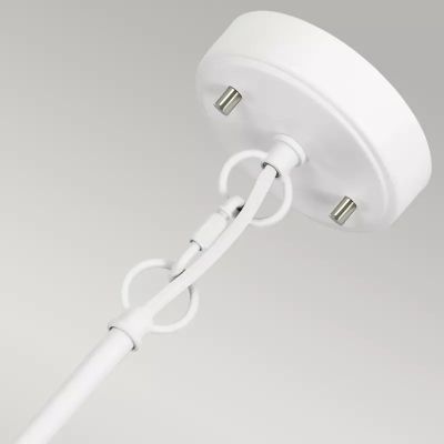 Elstead Lighting Corona lampa wisząca 2x60 W polerowany nikiel/satynowa biel DL-CORONA-2P-WPN