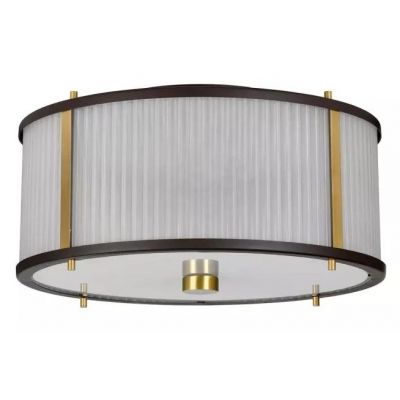 Elstead Lighting Corona lampa wisząca 3x60 W ciemno brązowy/postarzany mosiądz DL-CORONA-3P-BAB