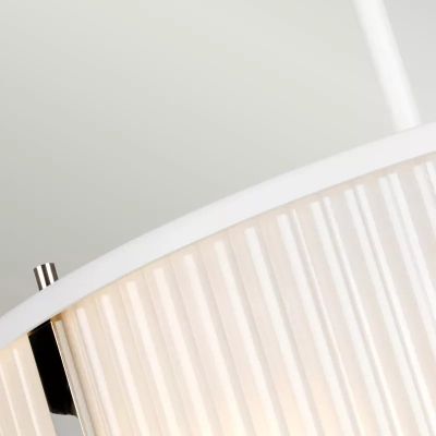 Elstead Lighting Corona lampa wisząca 3x60 W polerowany nikiel, satynowa biel DL-CORONA-3P-WPN