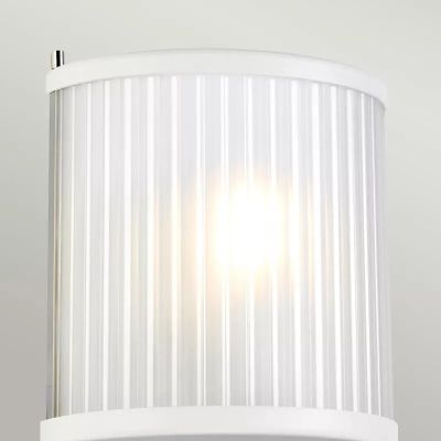 Elstead Lighting Corona kinkiet 1x60 W polerowany nikiel/satynowa biel DL-CORONA1-WPN