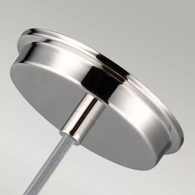 Elstead Lighting Baskin lampa wisząca 1x60 W nikiel FE-BASKIN-P-B-PN