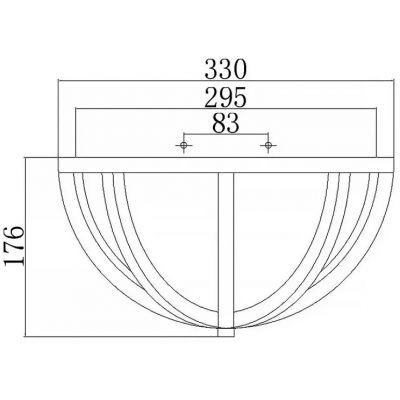 Elstead Lighting Allier plafon 2x60 W antyczne żelazo/postarzane drewno FE-ALLIER-F-WW