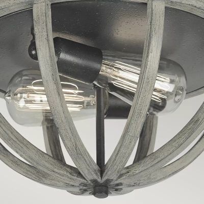 Elstead Lighting Allier plafon 2x60 W antyczne żelazo/postarzane drewno FE-ALLIER-F-WW
