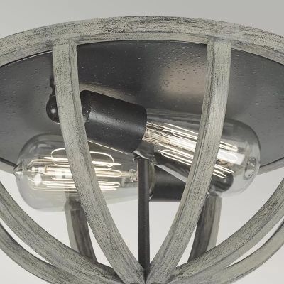 Elstead Lighting Allier plafon 2x60 W antyczne żelazo/postarzane drewno FE-ALLIER-F-WW