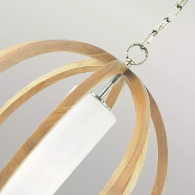 Elstead Lighting Allier lampa wisząca 1x60 W drewno FE-ALLIER-P-S-LW
