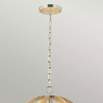 Elstead Lighting Allier lampa wisząca 1x60 W drewno FE-ALLIER-P-S-LW