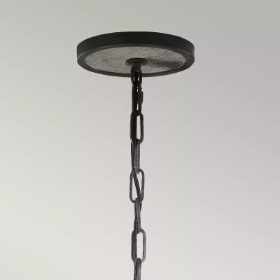 Elstead Lighting Allier lampa wisząca 1x60 W antyczne żelazo, postarzane drewno FE-ALLIER-P-WW