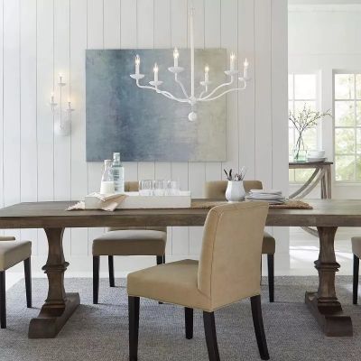 Elstead Lighting Annie lampa wisząca 6x40 W teksturowana biel FE-ANNIE6-PSW