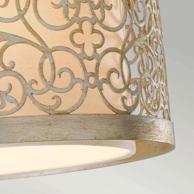 Elstead Lighting Arabesque plafon 2x40 W srebrna patyna FE-ARABESQUE-F