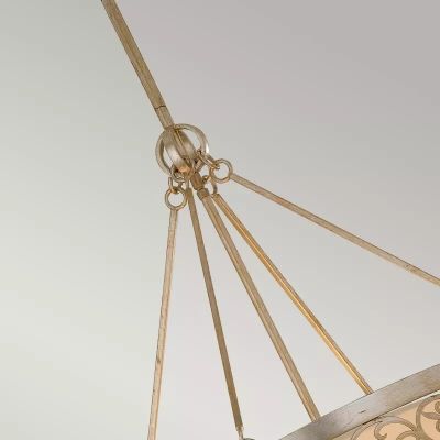 Elstead Lighting Arabesque lampa wisząca 4x60 W srebrna patyna FE-ARABESQUE4