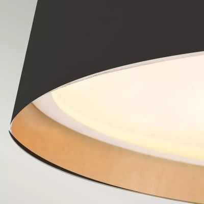 Elstead Lighting Asher plafon 3x40 W czarny-złoty FE-ASHER-3F-MB