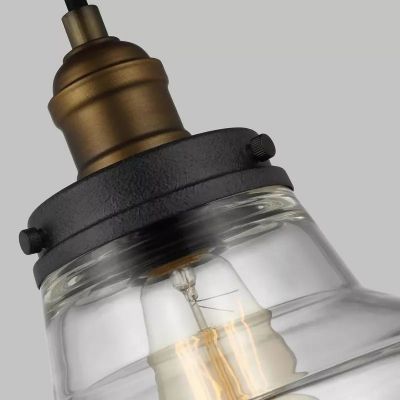 Elstead Lighting Baskin lampa wisząca 1x60 W mosiądz FE-BASKIN-P-A-BR