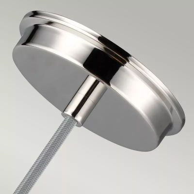 Elstead Lighting Baskin lampa wisząca 1x60 W nikiel FE-BASKIN-P-A-PN