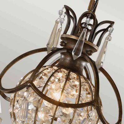 Elstead Lighting Bellini lampa wisząca 1x60 W brązowa FE-BELLINI-P