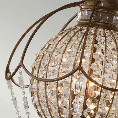Elstead Lighting Bellini lampa wisząca 3x60 W brązowa FE-BELLINI3