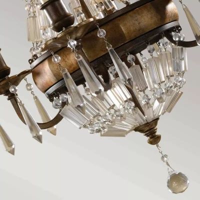 Elstead Lighting Bellini lampa wisząca 4x60 W brązowa FE-BELLINI4