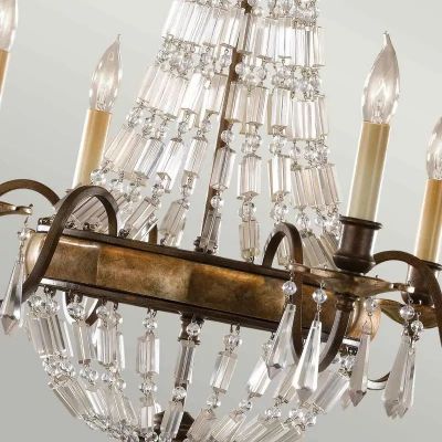 Elstead Lighting Bellini lampa wisząca 6x60 W brązowa FE-BELLINI6