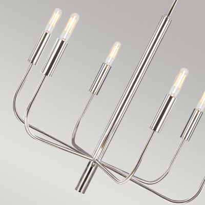 Elstead Lighting Brianna lampa wisząca 6x60 W nikiel polerowany FE-BRIANNA6-PN