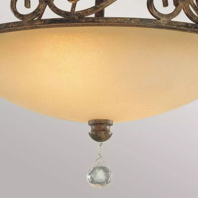 Elstead Lighting Chateau lampa podsufitowa 2x60 W brązowa FE-CHATEAU-SF