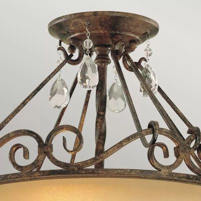 Elstead Lighting Chateau lampa podsufitowa 2x60 W brązowa FE-CHATEAU-SF