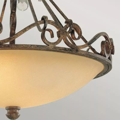 Elstead Lighting Chateau lampa podsufitowa 2x60 W brązowa FE-CHATEAU-SF
