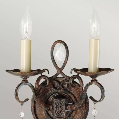 Elstead Lighting Chateau kinkiet 2x60 W brązowy FE-CHATEAU2